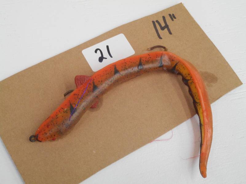 lot 21 image: (1) 14 Rubber Muskie Lure ...