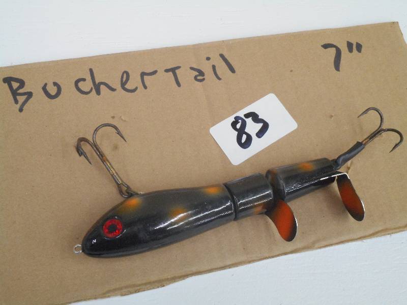 lot 83 image: (1) 8 BucherTail Muskie Lure ...