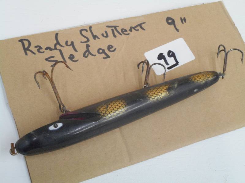 lot 99 image: (1) 9 Randy Shuttent Sledge Muskie...
