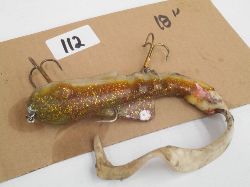 lot 112 image: (1) 18 Rubber Muskie Lure ...
