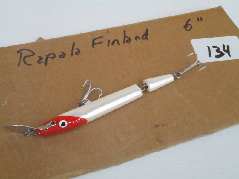 lot 134 image: (1) 6 Rapala Finland Muskie Lure ...