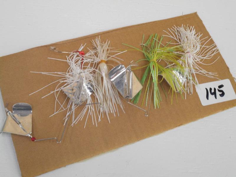 lot 145 image: Lot Of (4) Topwater Spinner Baits ...
