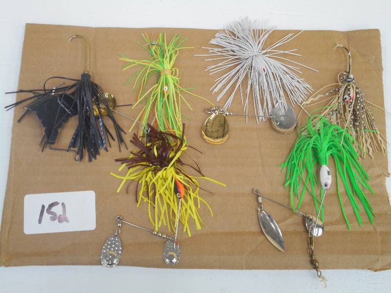 lot 152 image: Lot Of (6) Assorted Spinner Lures ...