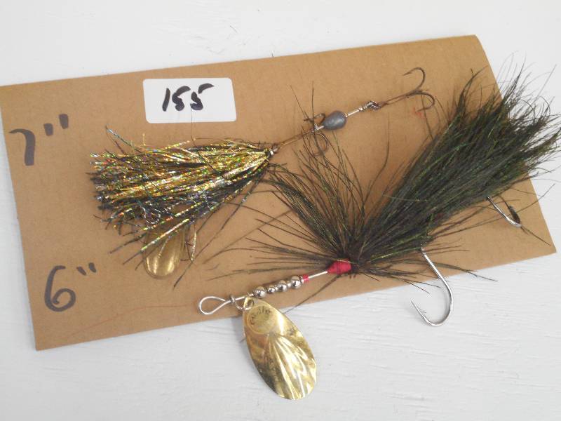 lot 155 image: (1) 6 & (1) 7 Muskie Spinner Lure...