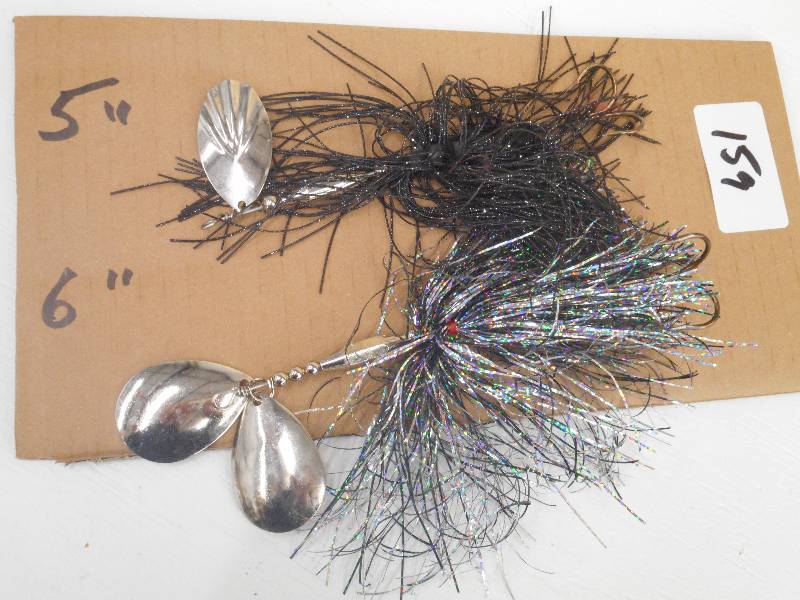 lot 159 image: (1) 5 & (1) 6 Muskie Spinner Lure...