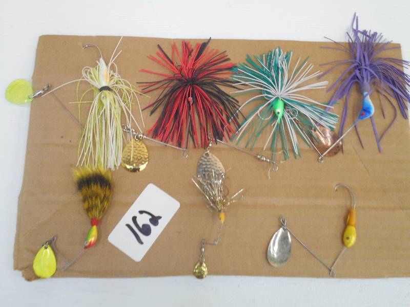 lot 162 image: Lot Of (7) Assorted Spinner Lures ...