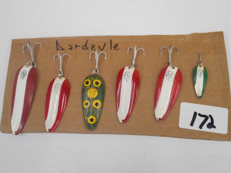 lot 172 image: Lot Of (6) Daredevil Spoon Lures ...