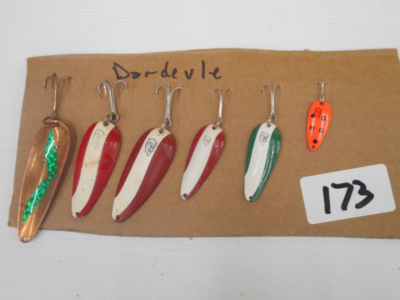 lot 173 image: Lot Of (6) Daredevil Spoon Lures ...