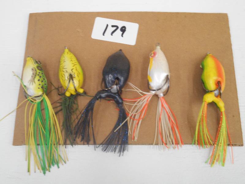 lot 179 image: Lot Of (5) Frog Lures ...