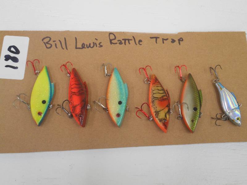 lot 180 image: Lot Of (6) Bill Lewis Rattle Trap L...