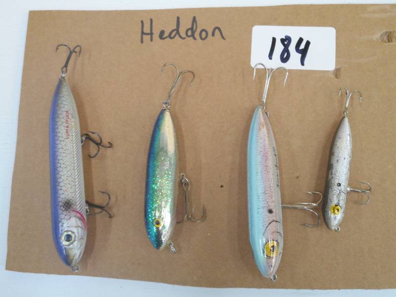 lot 184 image: Lot Of (4) Heddon Crankbait Lures ...