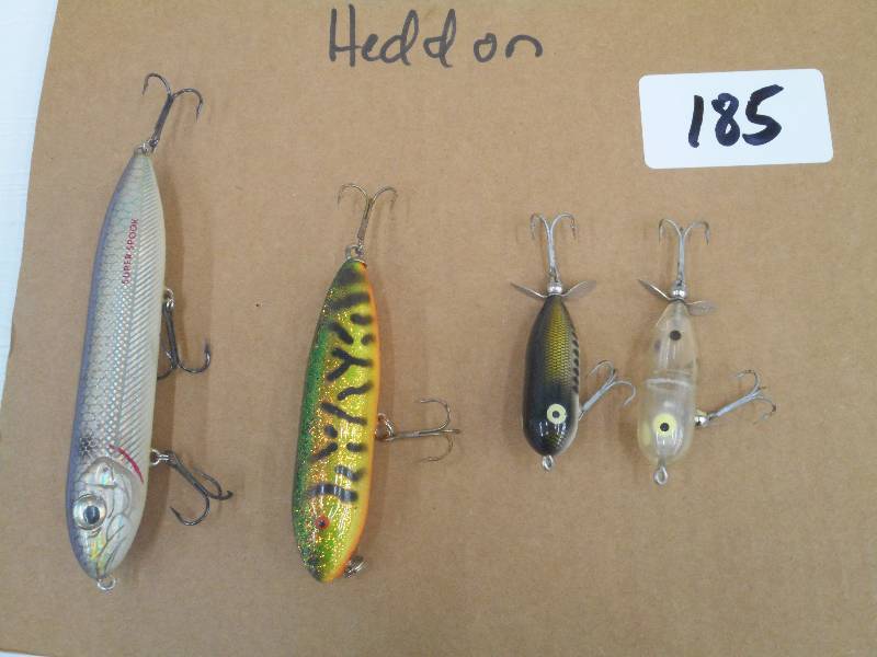 lot 185 image: Lot Of (4) Heddon Crankbait Lures ...