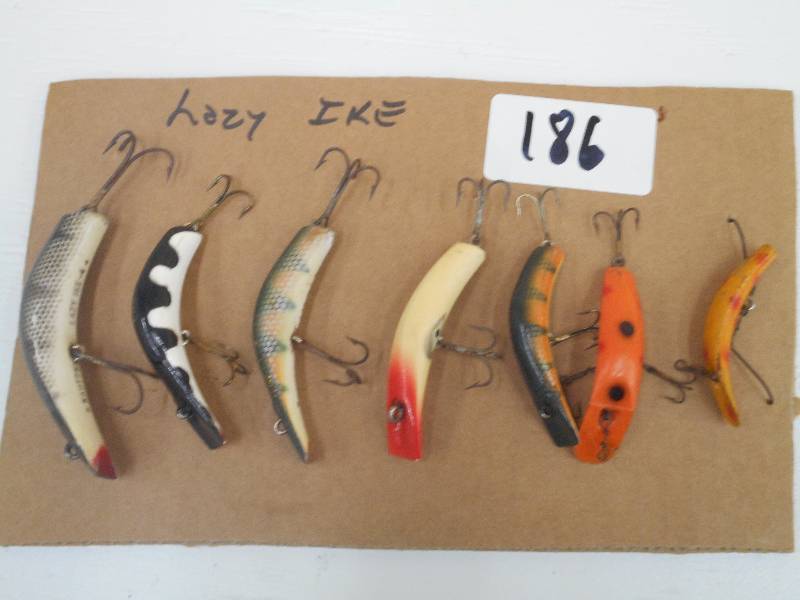 lot 186 image: Lot Of (7) Lazy Ike Lures ...
