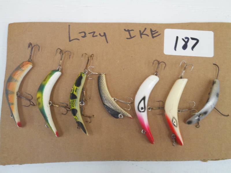 lot 187 image: Lot Of (7) Lazy Ike Lures ...