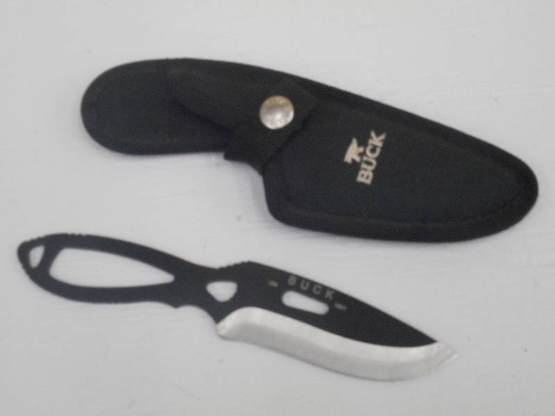 lot 350 image: Like New Buck Knife 143BK With Shea...