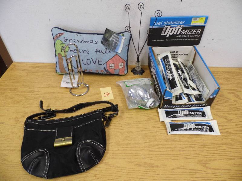 lot 22 image: Coach Purse w Fuel Stabilizer