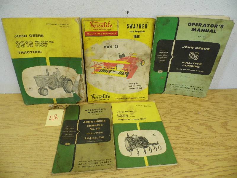 lot 48 image: John Deere & Versatile Manuals