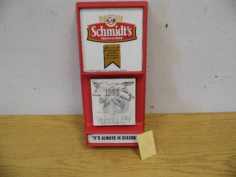 lot 63 image: Schmidt Beer 1993 Calendar