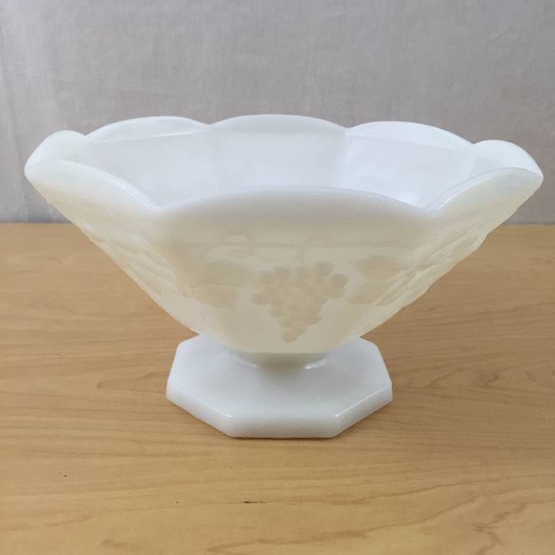 Milk Glass Fruit Bowl