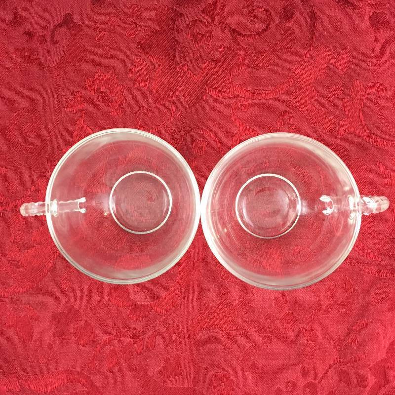2 Vintage Hazel Atlas Federal Imperial Candlewick Beaded Punch Cups - No Chips Not sure who they are made by...