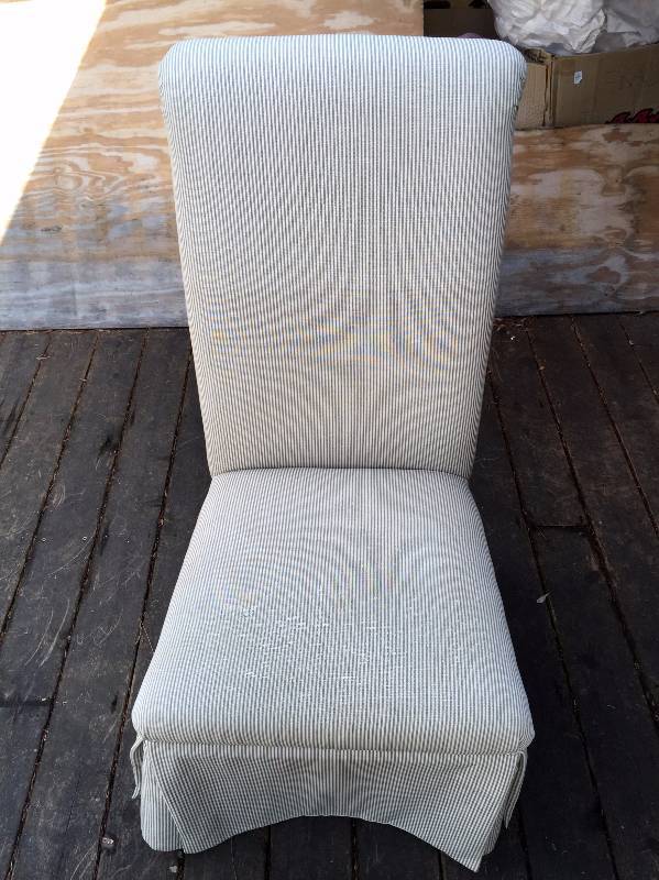6 Dining Side Chairs by Brandywine Designs Custom Crafted With Fabrics From Calico Corners 18x21.25x42 Each