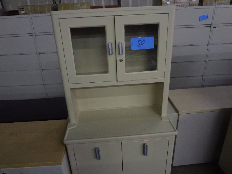 Metal, Glass Door Cabinet