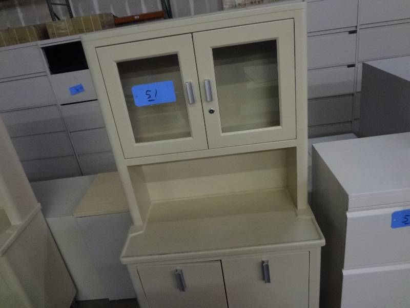 Metal, Glass Door Cabinet
