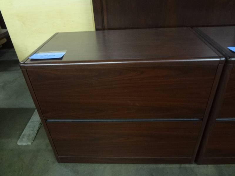 Dark Wood Two Drawer File
