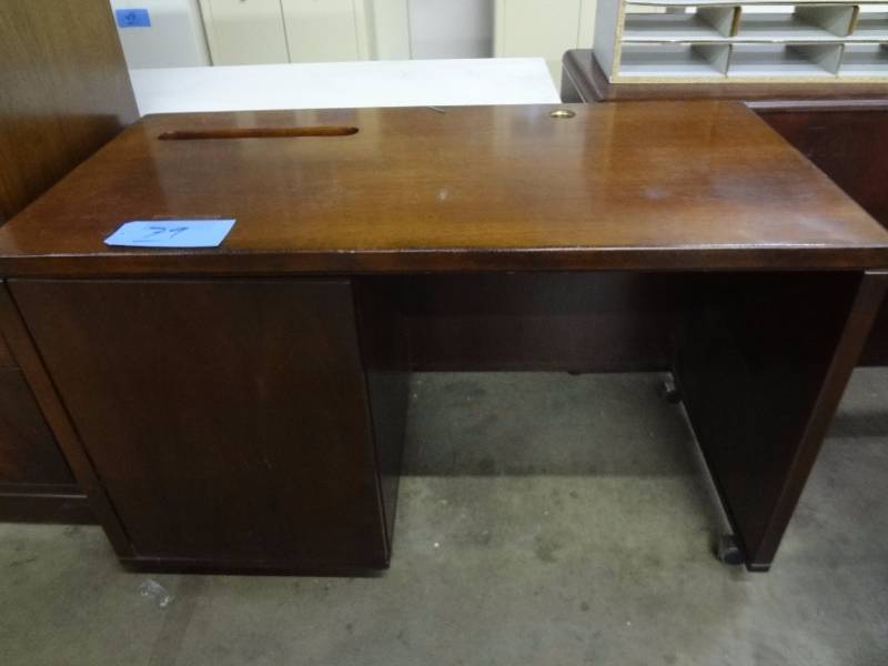 Dark Wood Computer Desk