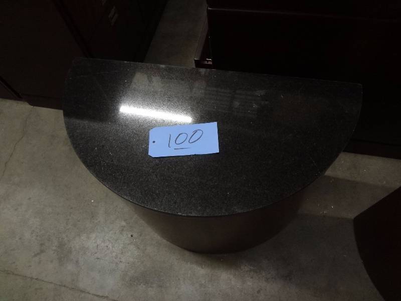 Stone Top Half Table