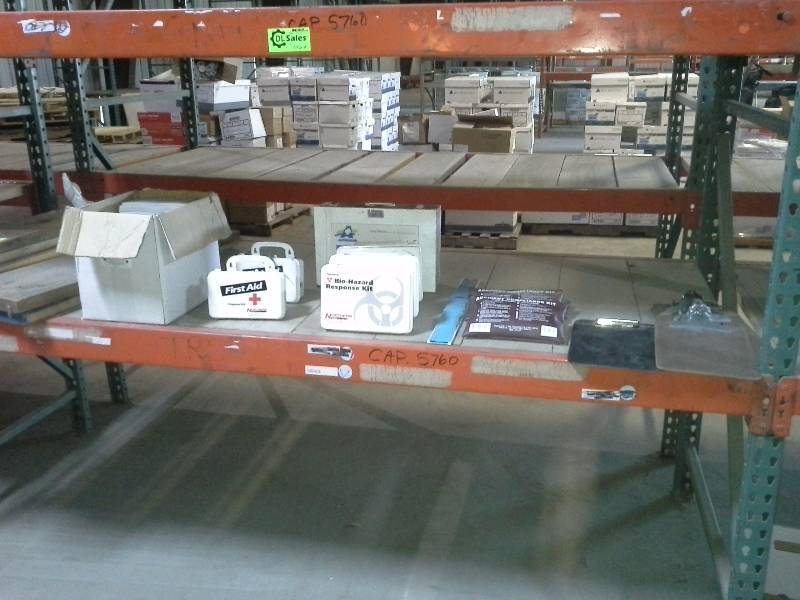 lot 546 image: Shelf of assorted first aid supplies