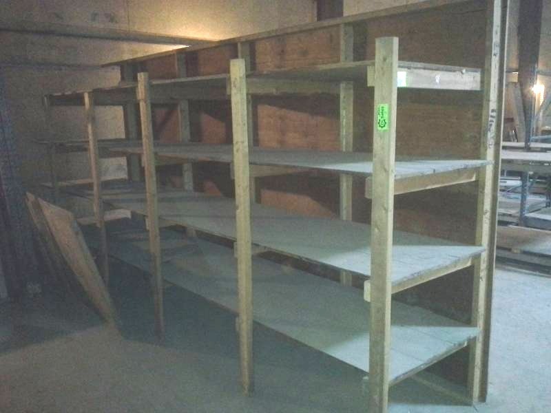 lot 10 image: Wood Shelving