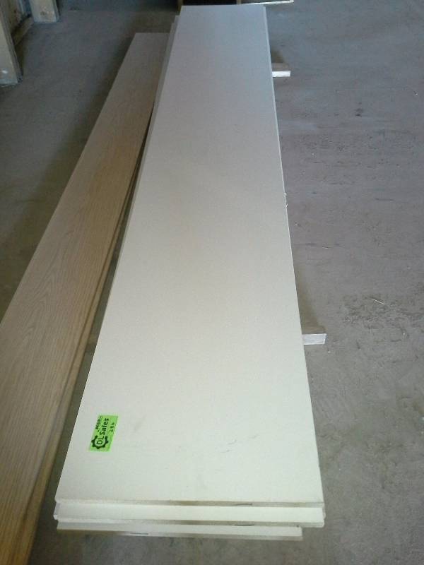 lot 286 image: White MDF Shelving