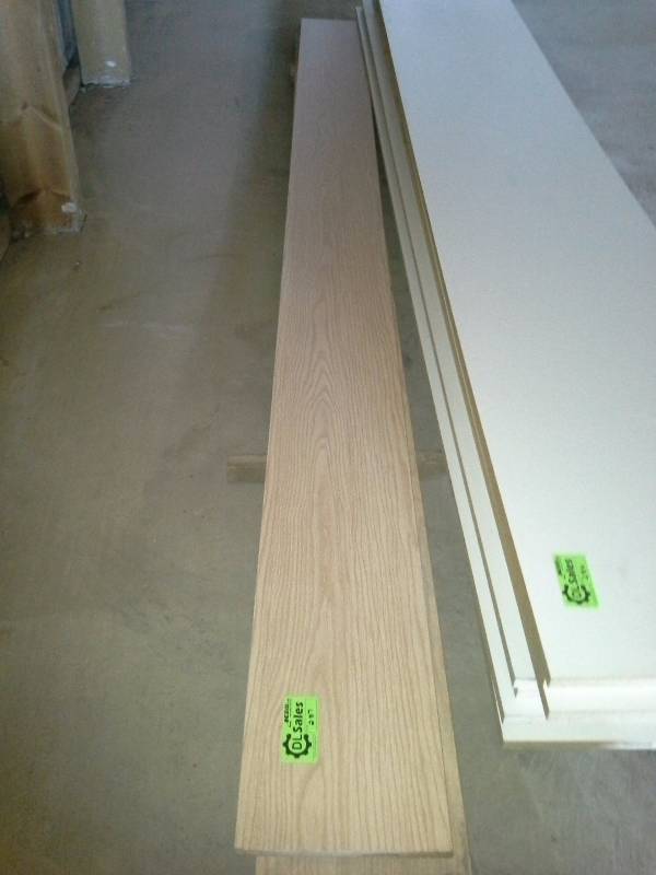lot 287 image: Wood Grain MDF Shelving
