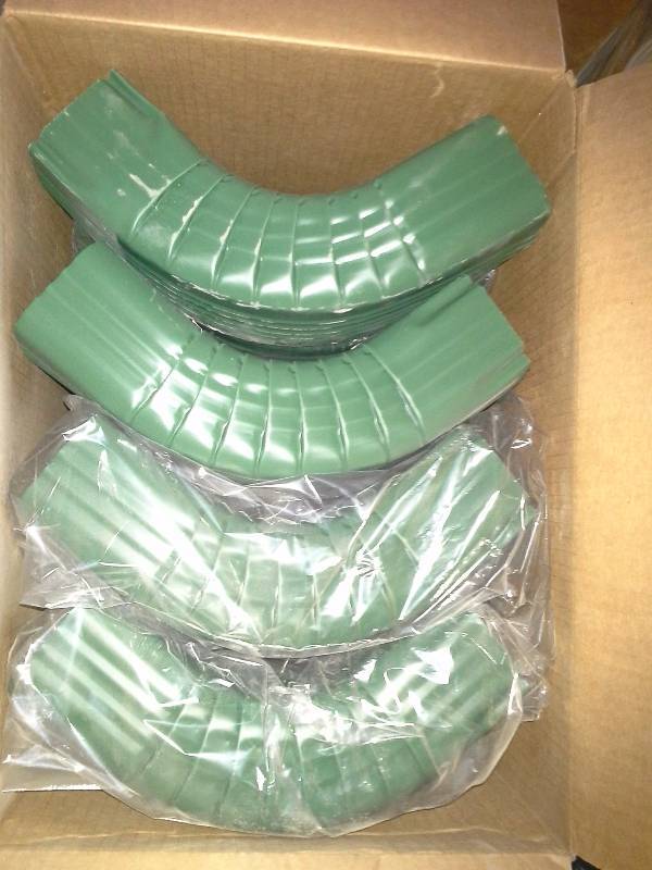 lot 290 image: Lot of 3 x 4  Downspout Elbows