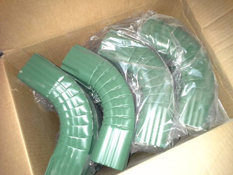 lot 291 image: Lot of 3 x 4  Downspout Elbows