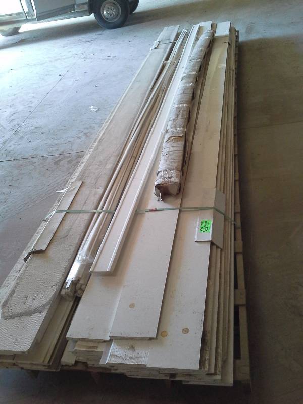 lot 280 image: Pallet of Misc Versatex Siding and Trim Pieces