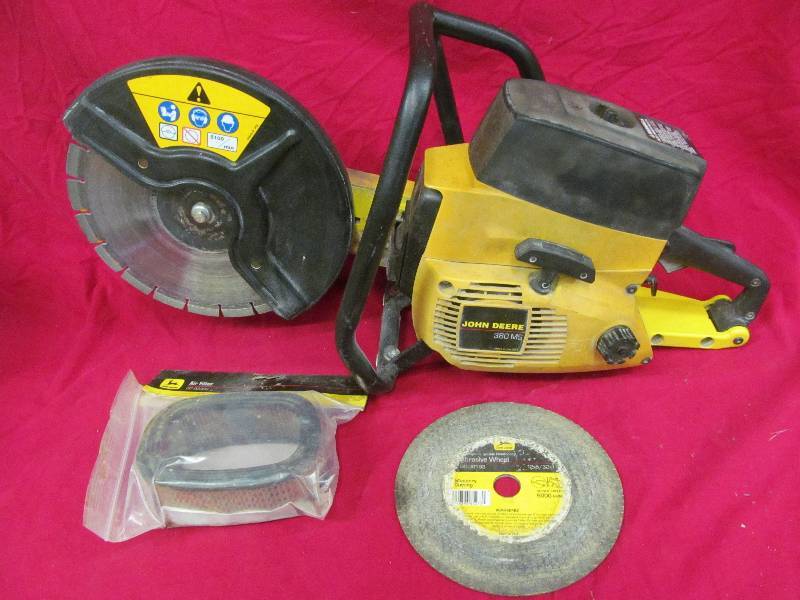 John Deere 380ms concrete saw