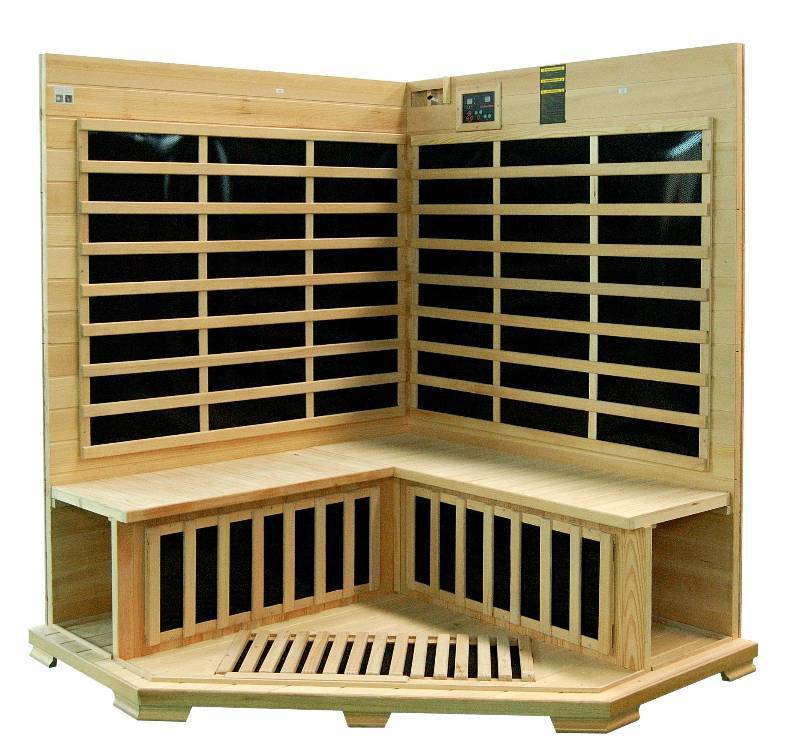New 3-4 Person Corner Infrared Sauna