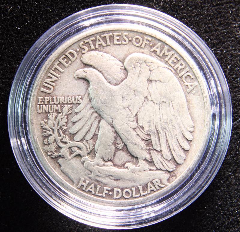 1944 WALKING LIBERTY SILVER HALF DOLLAR IN AIRTITE HOLDER