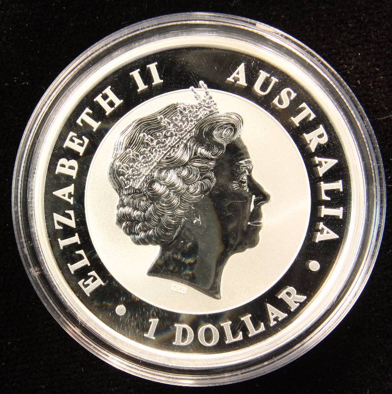 2016 AUSTRALIA KOALA 1 TROY OZ. .999 FINE SILVER COIN IN ORIGINAL GOVERNMENT ISSUED CAPSULE