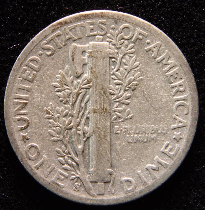 1944-S MERCURY SILVER DIME
