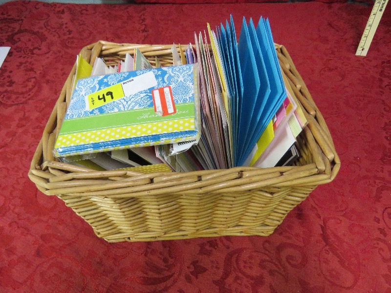 lot 49 image: Basket of New Greeting Cards