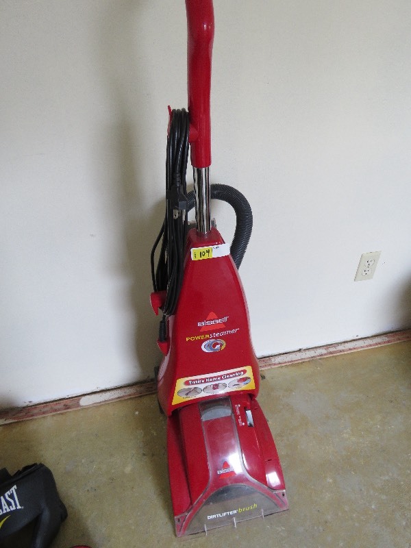 lot 104 image: Bissel Power steamer