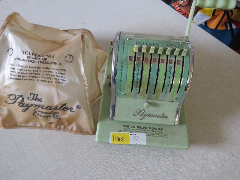 lot 185 image: Vintage Paymaster�