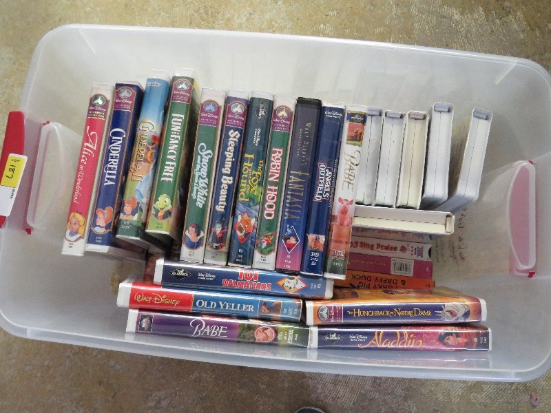 lot 187 image: Disney VCR Movies