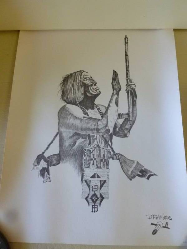 lot 189 image: Native American Print
