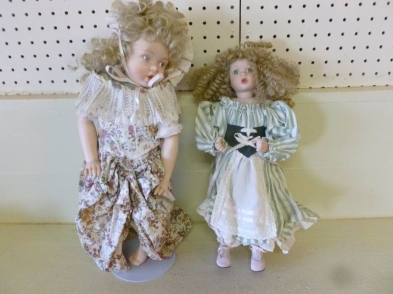 lot 295 image: Porcelain Dolls