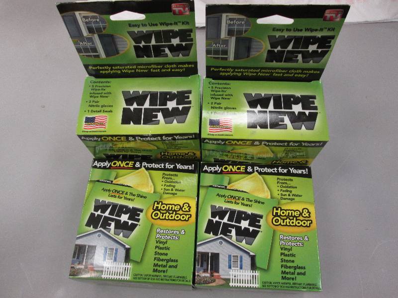 lot 34 image: Lot of 4 Wipe New Pre-Soaked Cleani...