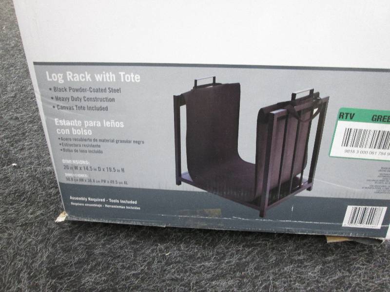 lot 44 image: 20 inch Log Holder with Tote Retail...